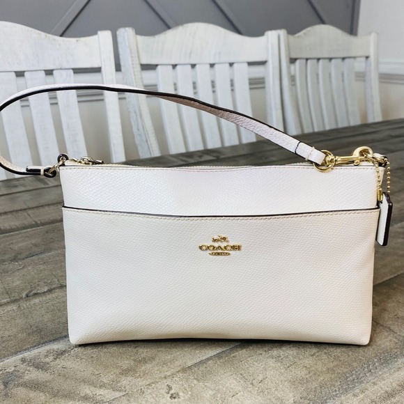 Coach Pebbled Leather Journal Shoulder Bag - Picture 2 of 10